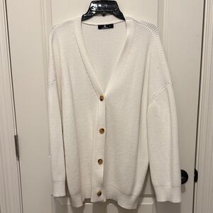 Elegant Cream Cardigan Sweater